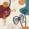 Kit com 4 Quadros Arte Abstrata em Lona