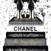 22 Kit com 3 Quadros em Lona Pop Chanel