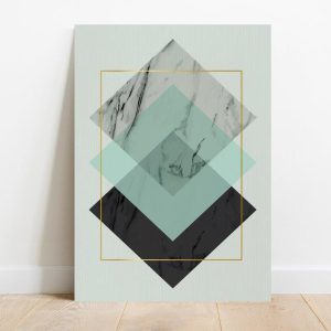 Quadro em Lona Borda Infinita Abstrato