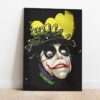25 Quadro em Lona Coringa Laranja Mecânica
