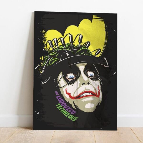 25 Quadro em Lona Coringa Laranja Mecânica