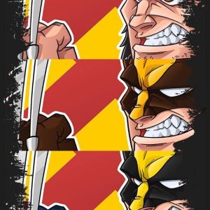 Quadro em Lona Wolverine Vitral