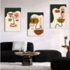 Kit com 3 Quadros em Lona Borda Infinita Arte Moderna