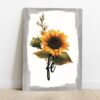 Quadro em Lona Borda Infinita Floral Fé