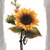 Quadro em Lona Borda Infinita Floral Fé