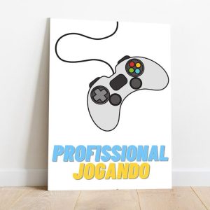 Quadro em Lona Gamer Profissional