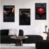 3 Kit com 3 Quadros em Lona Savana