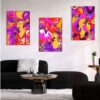Kit com 3 Quadros em Lona Borda Infinita Arte Singer