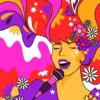 Kit com 3 Quadros em Lona Borda Infinita Arte Singer