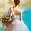 312 Kit com 3 Quadros em Lona Borda Infinita Arte Ballet
