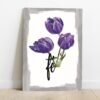 Quadro em Lona Borda Infinita Floral Fé