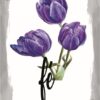 Quadro em Lona Borda Infinita Floral Fé