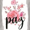 Quadro em Lona Borda Infinita Floral Paz