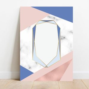 Quadro em Lona Borda Infinita Abstrato