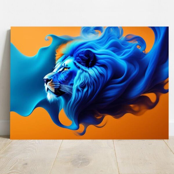 Quadro Borda Infinita Arte Leão