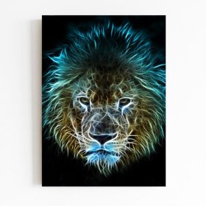 Quadro em Lona Leão