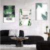 42 Kit com 3 Quadros em Lona Lar Doce Lar