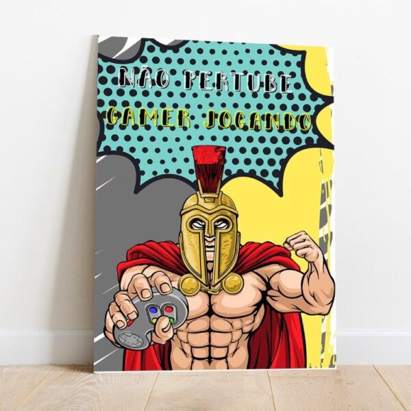 Quadro em Lona Game Espartano