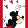 Kit com 3 Quadros em Lona Infantil Mickey & Minnie