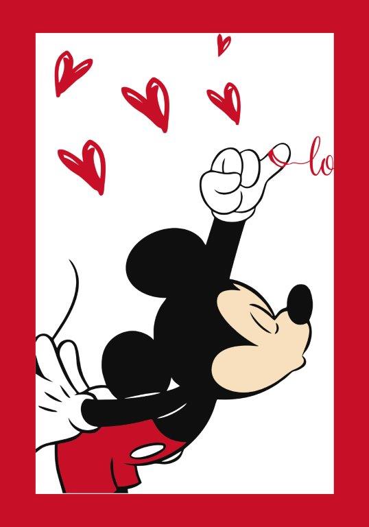 Kit com 3 Quadros em Lona Infantil Mickey & Minnie