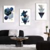 52 Kit com 3 Quadros Arte Abstrata em Lona