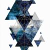 522 Kit com 3 Quadros Arte Abstrata em Lona
