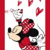 Kit com 3 Quadros em Lona Infantil Mickey & Minnie