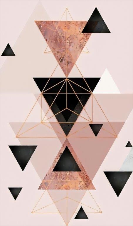 541 Kit com 3 Quadros Arte Abstrata em Lona