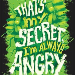 Quadro em Lona Frase Hulk