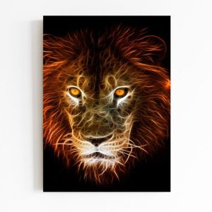 Quadro em Lona Leão