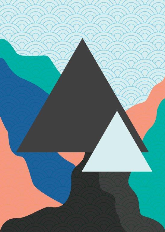 671 Kit com 3 Quadros Arte Abstrata em Lona
