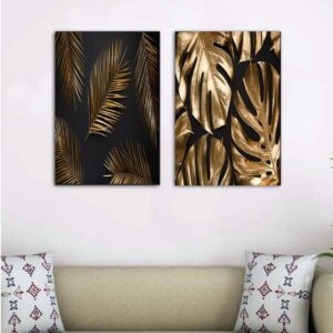 68 Kit com 2 Quadros em Lona Arte Floral