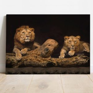 Quadro em Lona Leão