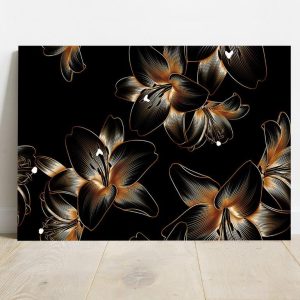 Quadro Borda Infinita Floral
