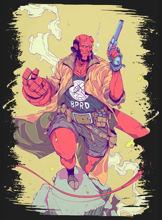 Quadro em Lona HellBoy