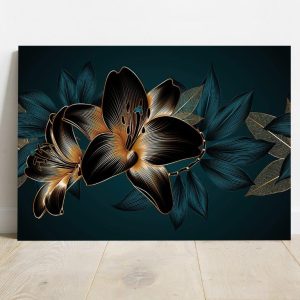 Quadro Borda Infinita Floral