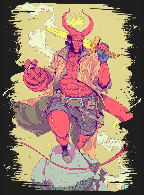 Quadro em Lona HellBoy