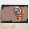 Quadro em Lona Pug Hero