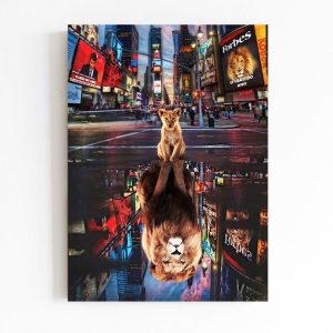 Quadro em Lona Leão