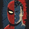 Quadro em Lona Spiderman & Superman