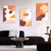 83 Kit com 3 Quadros Arte Abstrata em Lona