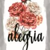 Quadro em Lona Borda Infinita Floral Alegria