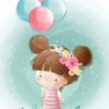 92 Kit com 3 Quadros em Lona Infantil Fofinhos