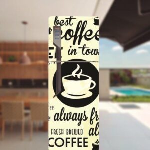 Adesivo de Geladeira Café Retrô Art
