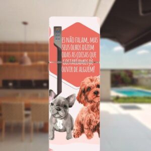 Adesivo de Geladeira Animais Arte