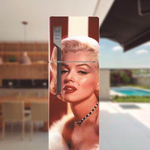 Adesivo para porta de geladeira Marilyn Monroe Cod.10