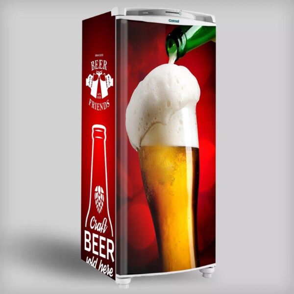Adesivo de Geladeira Cervejas, Refri e Whisky