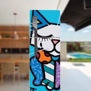 107.jpg Adesivo de Geladeira Artístico