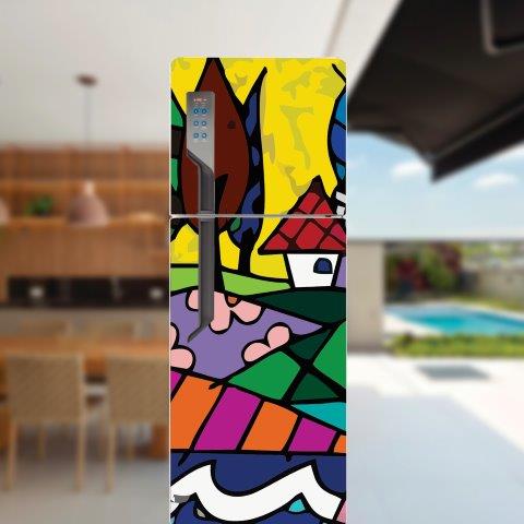 109.jpg Adesivo de Geladeira Artístico