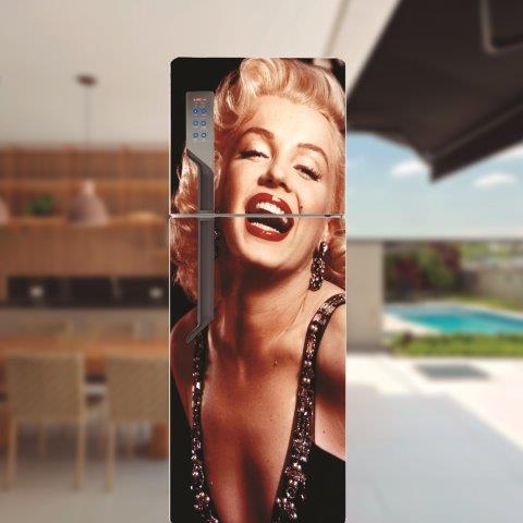 Adesivo para porta de geladeira Marilyn Monroe Cod.11